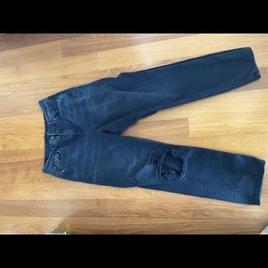 American Eagle Black Distressed Jeans
